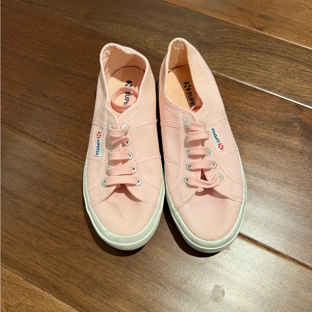 Superga pink cotu classic sneakers size 38 - euc